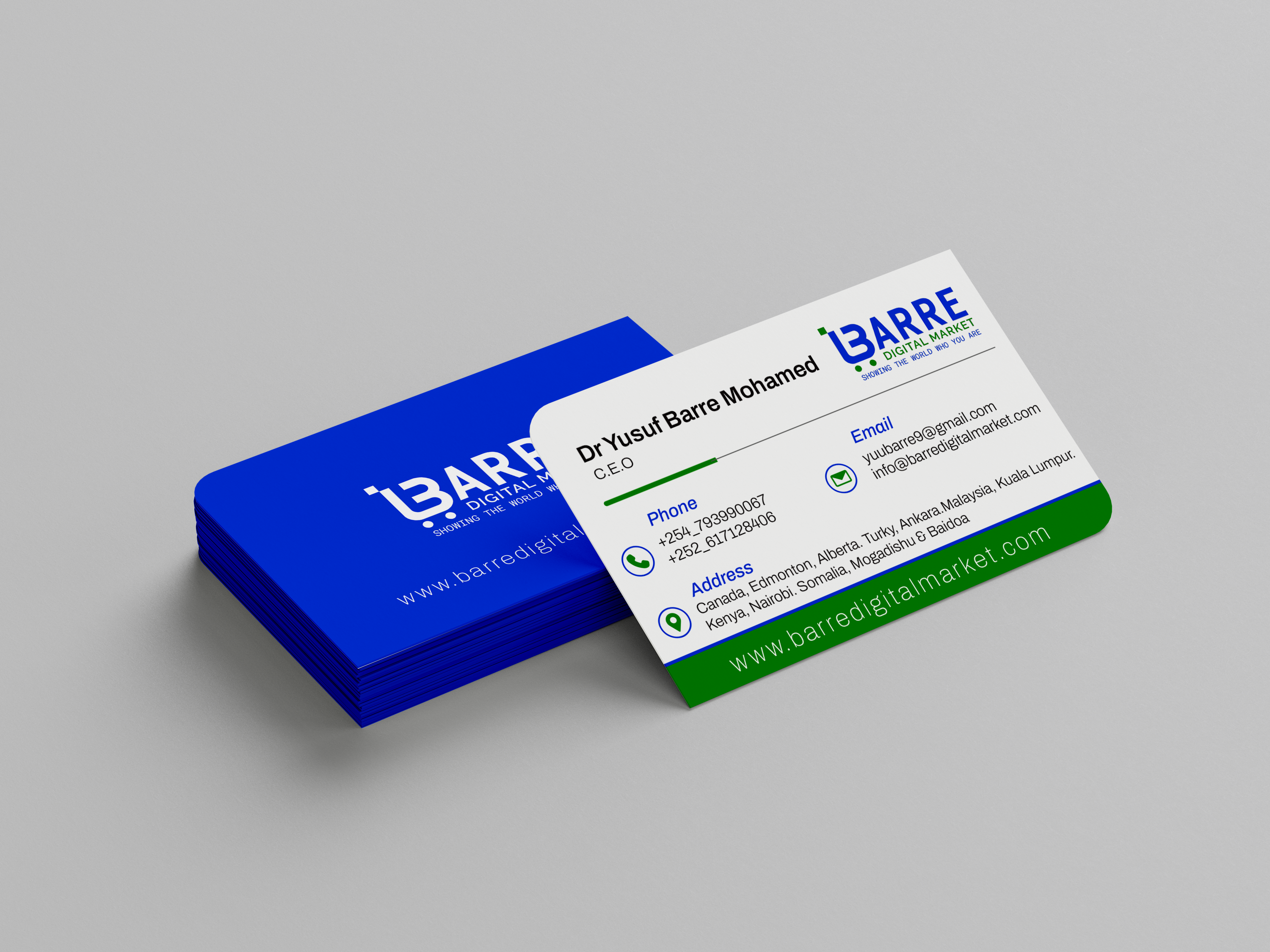 Free Two Round Corners BC Mockup 6
