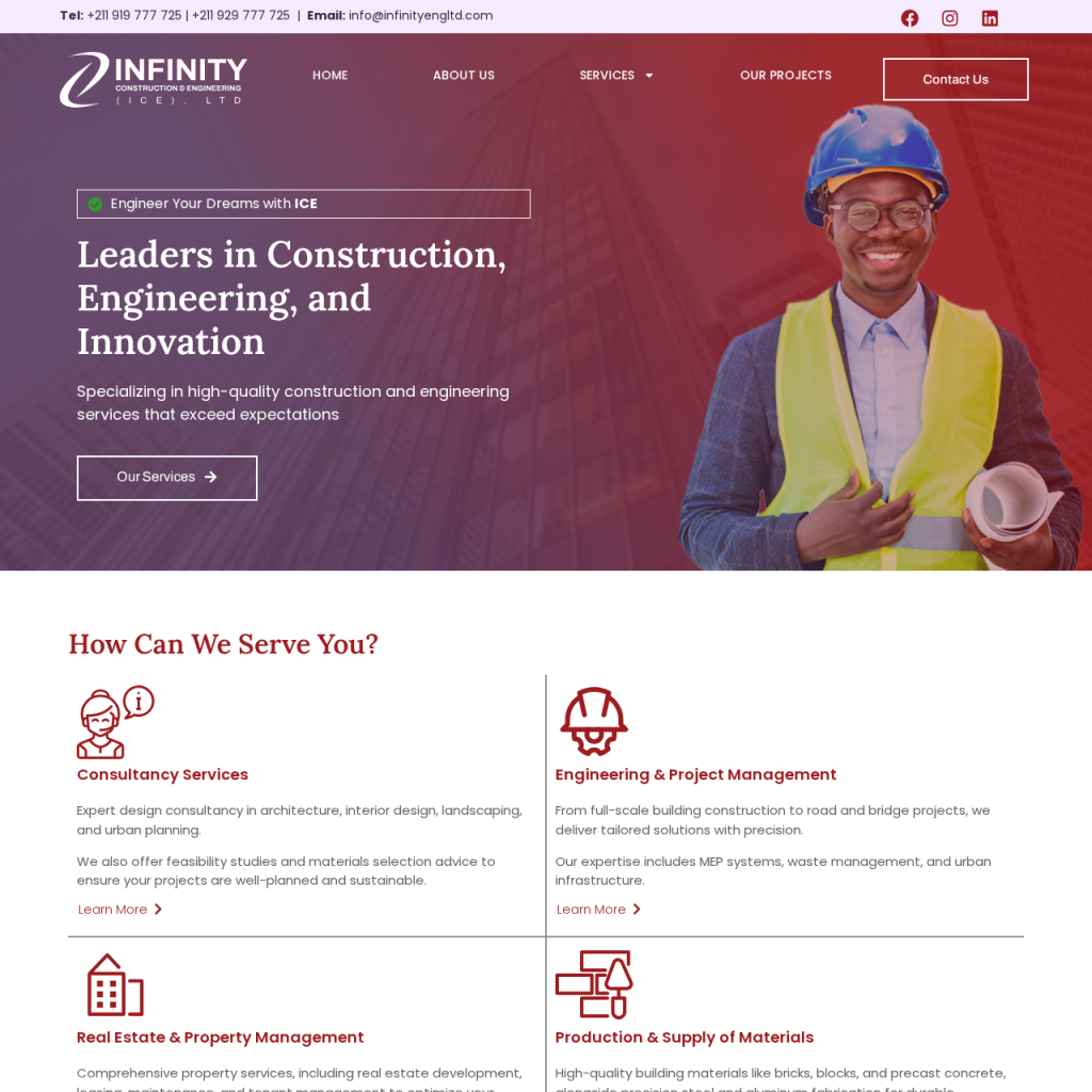 Infinity Construction Engineering Company Ltd ICE – ENGINEER YOUR DREAMS WITH ICE