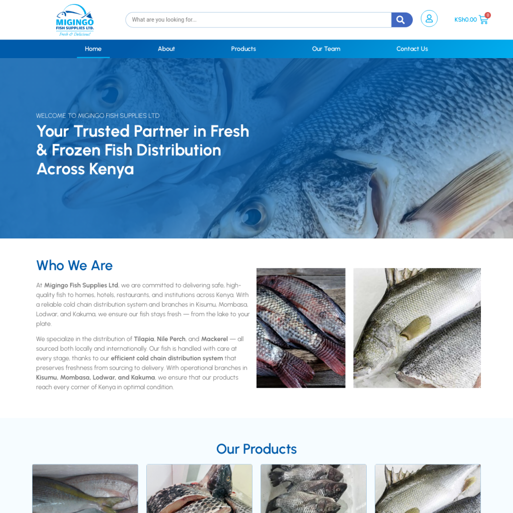 migingofish.com – Fresh Frozen Fish Distribution Across Kenya